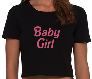 Baby Girl - Black Crop Top