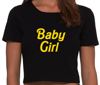 Baby Girl - Black Crop Top