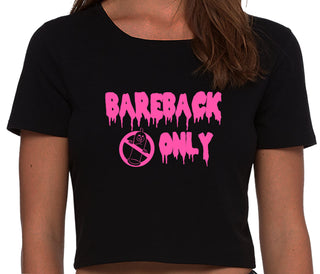 Bareback Only - Black Crop Top