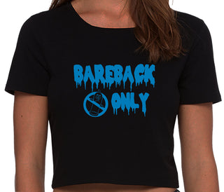 Bareback Only - Black Crop Top