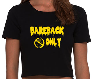 Bareback Only - Black Crop Top