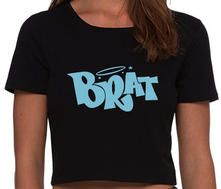 Brat - Black Crop Top