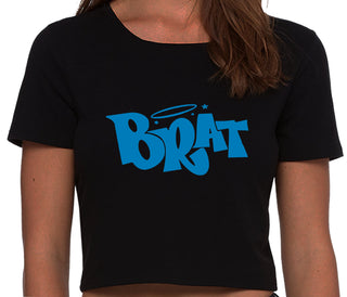Brat - Black Crop Top