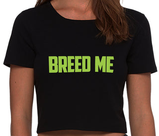 Breed Me - Black Crop Top