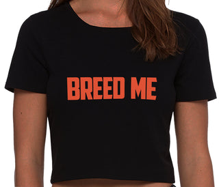 Breed Me - Black Crop Top