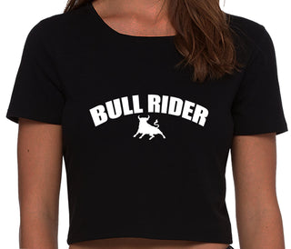 Bull Rider - Size Queen - Hotwife - Black Crop Top
