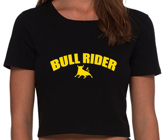 Bull Rider - Size Queen - Hotwife - Black Crop Top