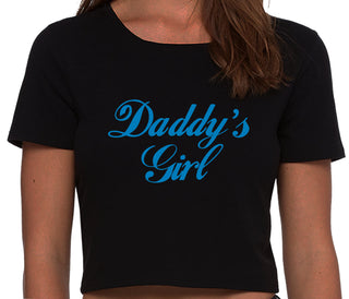 Daddy's Girl - Black Crop Top
