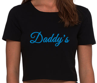 Daddy's - Black Crop Top