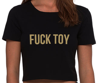Fuck Toy - Black Crop Top
