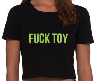 Fuck Toy - Black Crop Top