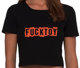 Fuck Toy - Black Crop Top