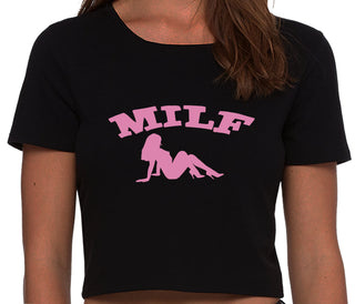 MILF - Black Crop Top