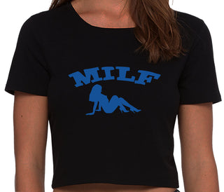 MILF - Black Crop Top