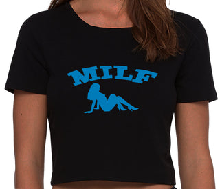 MILF - Black Crop Top