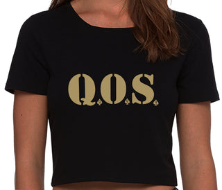 QOS - Queen of Spades - Black Crop Top