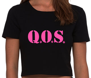 QOS - Queen of Spades - Black Crop Top