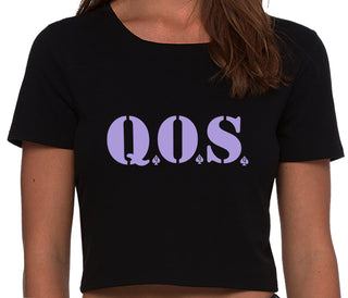 QOS - Queen of Spades - Black Crop Top