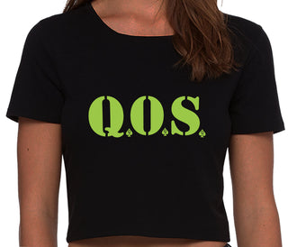 QOS - Queen of Spades - Black Crop Top