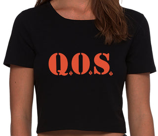 QOS - Queen of Spades - Black Crop Top