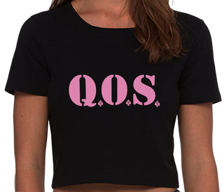 QOS - Queen of Spades - Black Crop Top
