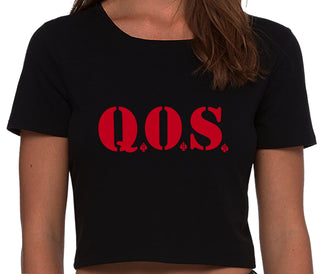 QOS - Queen of Spades - Black Crop Top