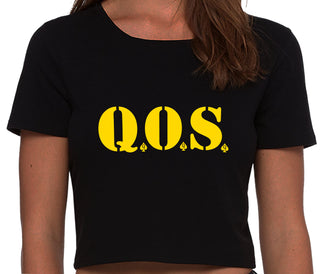 QOS - Queen of Spades - Black Crop Top