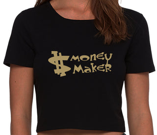 Money Maker - Black Crop Top