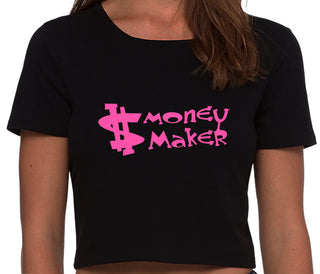 Money Maker - Black Crop Top