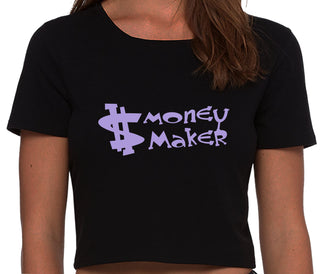 Money Maker - Black Crop Top
