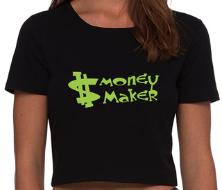 Money Maker - Black Crop Top