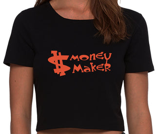 Money Maker - Black Crop Top