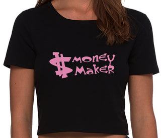 Money Maker - Black Crop Top