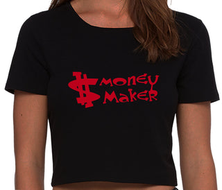 Money Maker - Black Crop Top