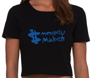 Money Maker - Black Crop Top