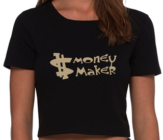 Money Maker - Black Crop Top
