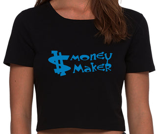 Money Maker - Black Crop Top