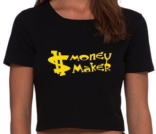 Money Maker - Black Crop Top