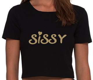 Sissy - Black Crop Top