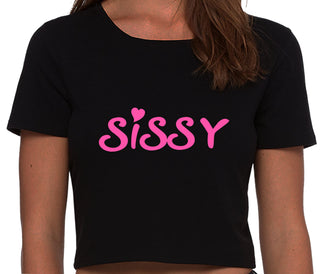 Sissy - Black Crop Top