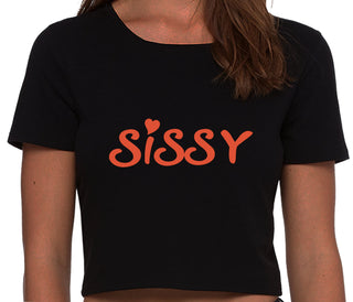 Sissy - Black Crop Top