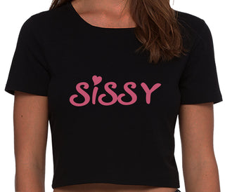 Sissy - Black Crop Top