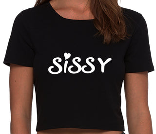 Sissy - Black Crop Top