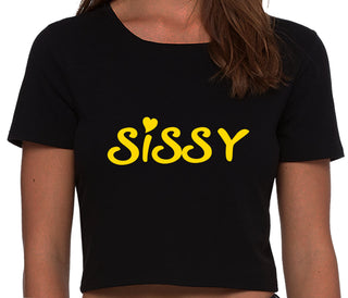 Sissy - Black Crop Top