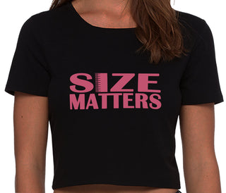 Size Matters - Black Crop Top