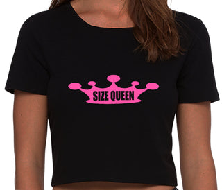 Size Queen - Black Crop Top