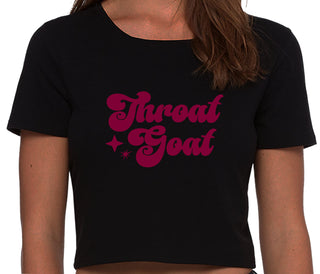 Throat Goat - Deep Throat Expert - Black Crop Top