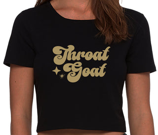Throat Goat - Deep Throat Expert - Black Crop Top