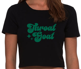 Throat Goat - Deep Throat Expert - Black Crop Top