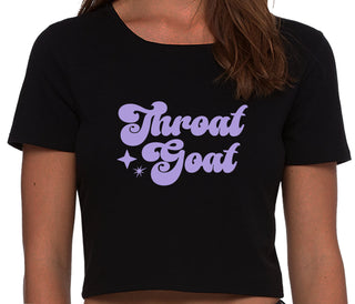 Throat Goat - Deep Throat Expert - Black Crop Top